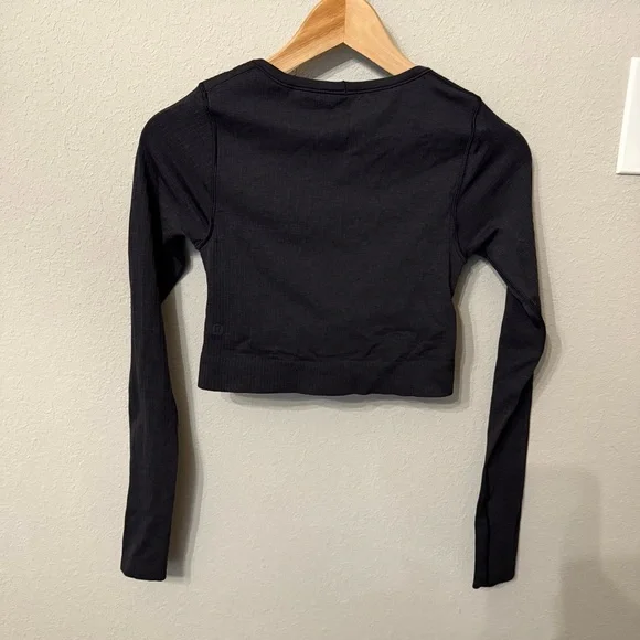 Lululemon Ebb to Street Long Sleeve Black Size 4 - Picture 8 of 16